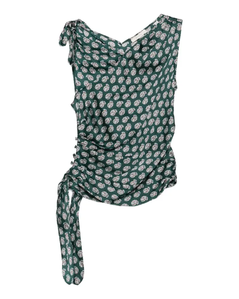 DÔEN Janille Oberteil mit Paisley-Print - Grün Grün