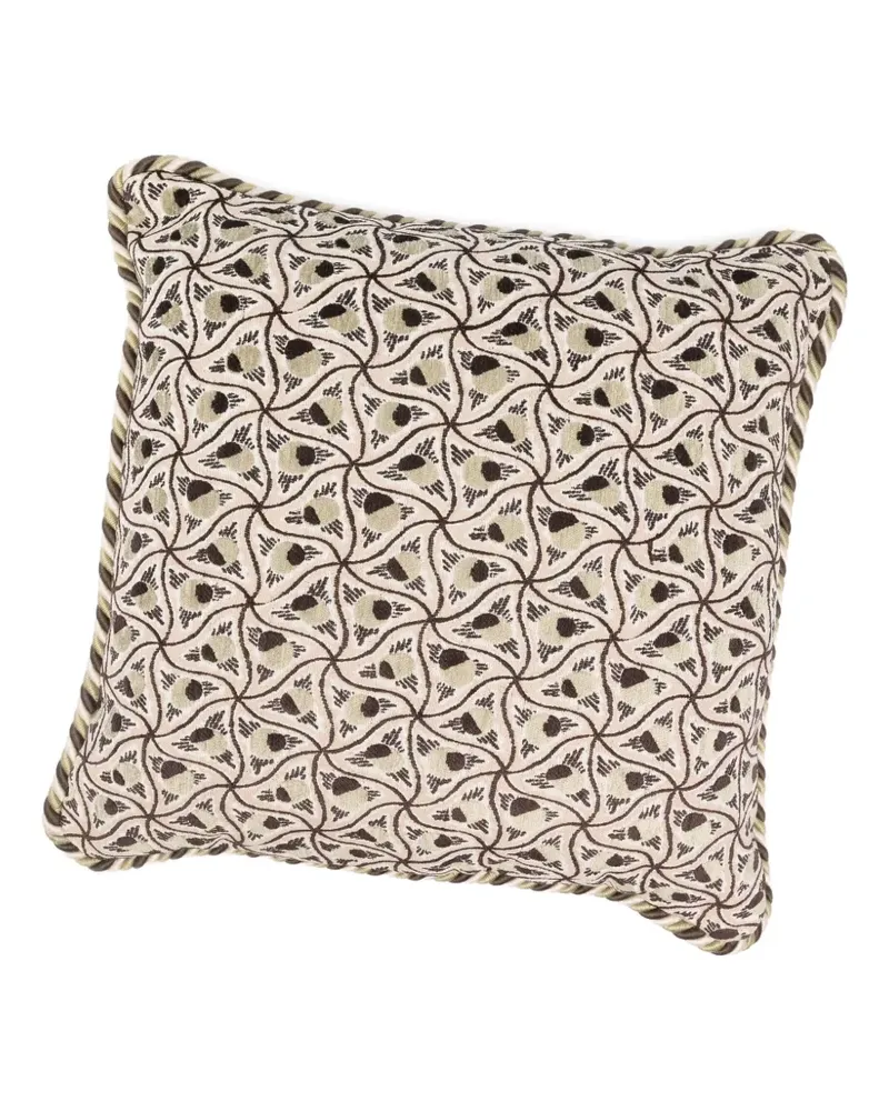 Soho Home Murphy jacquard-patterned corded cushion - Nude Nude