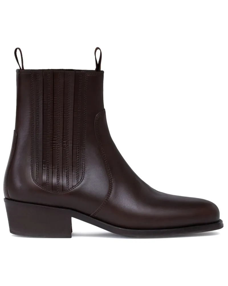 Christophe Lemaire Chelsea-Boots Braun