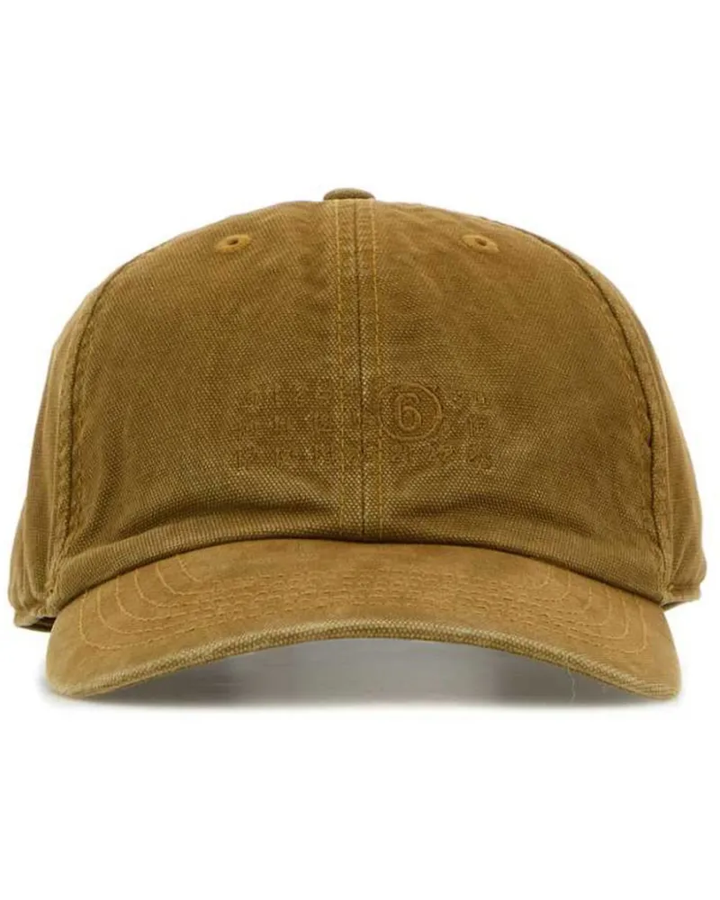 Maison Margiela Baseballkappe aus Canvas Braun