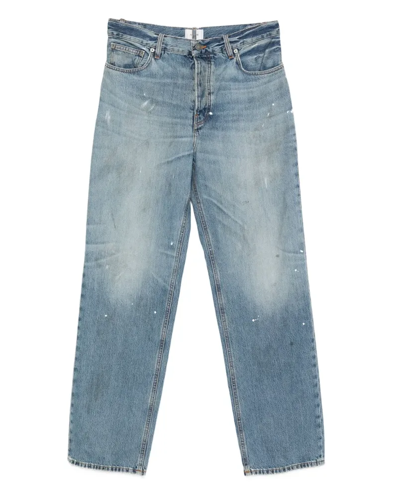 Haikure Five-Pocket-Jeans mit Farbklecksen - Blau Blau