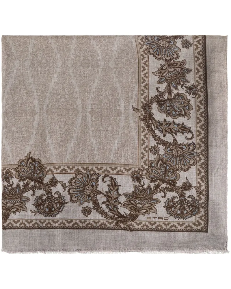 Etro Schal mit Paisleymuster - Nude Nude