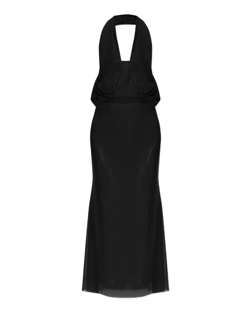 bond-eye Alessia halter-neck midi dress - Schwarz Schwarz