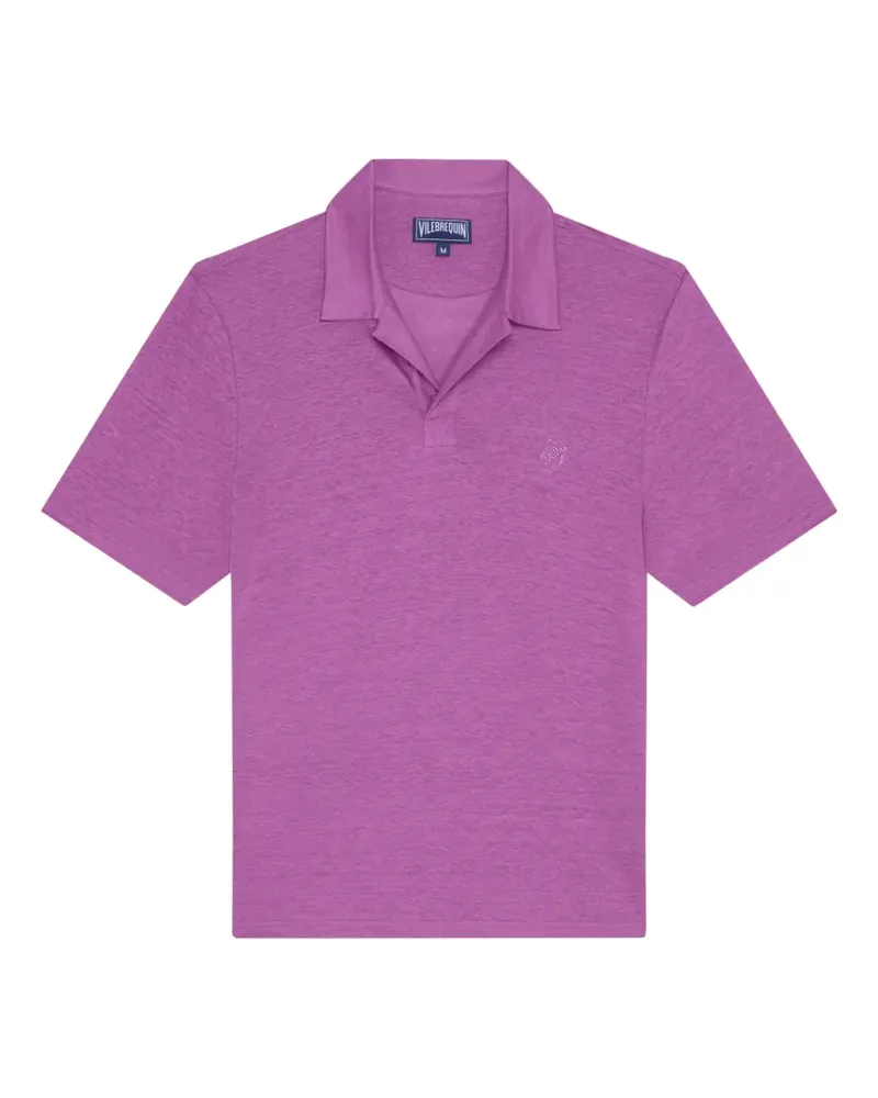 Vilebrequin Poloshirt aus Leinen - Violett Violett