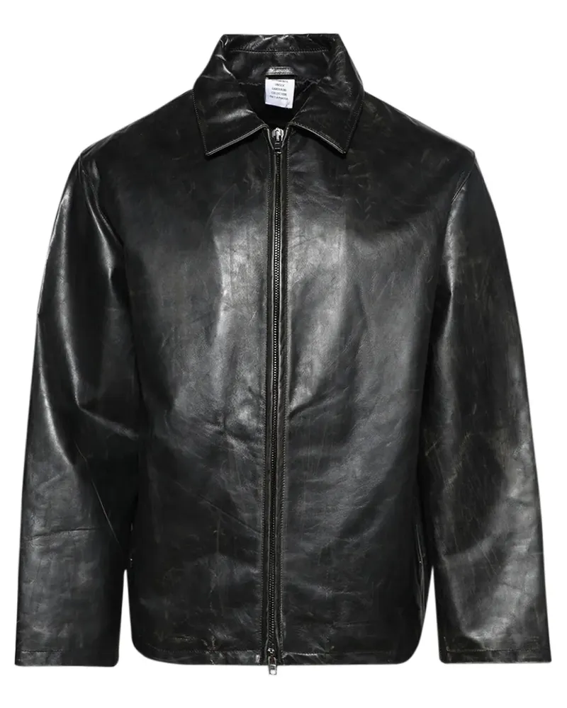 VETEMENTS Jacke im Distressed-Look - Schwarz Schwarz