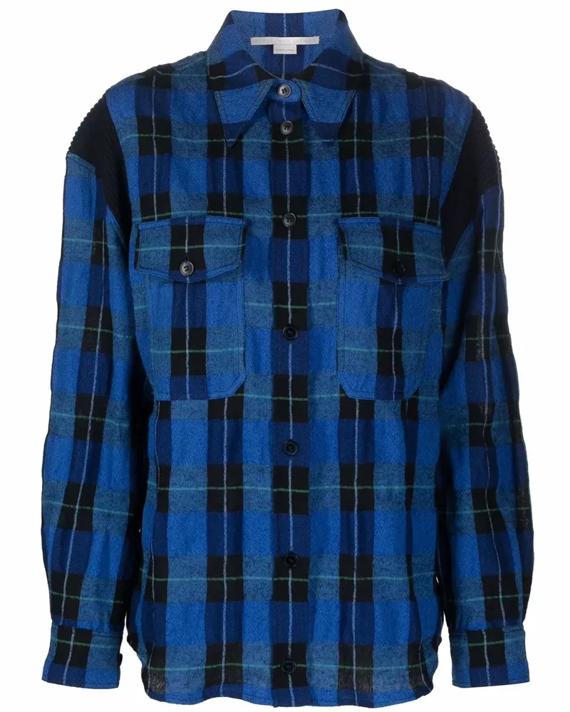 Stella McCartney Hemd mit Karomuster - Blau Blau