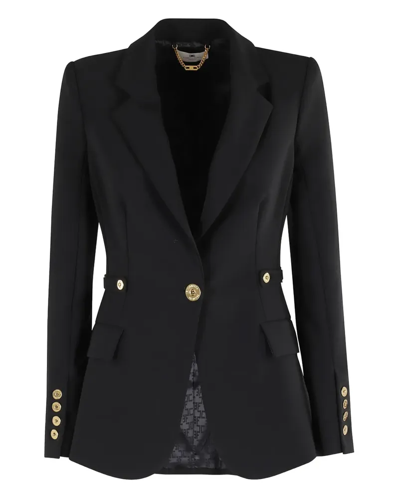 Elisabetta Franchi Blazer mit Schnallenknöpfen - Schwarz Schwarz