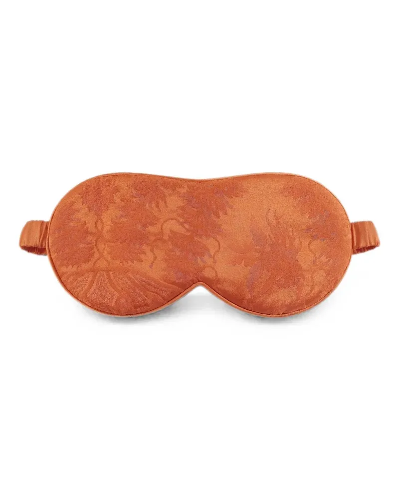 Shanghai Tang Watersky jacquard-silk eye mask - Orange Orange