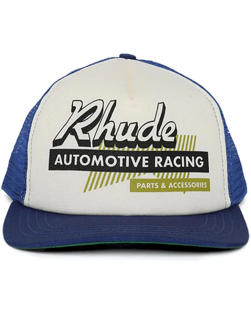 RHUDE Auto Racing Baseballkappe Blau