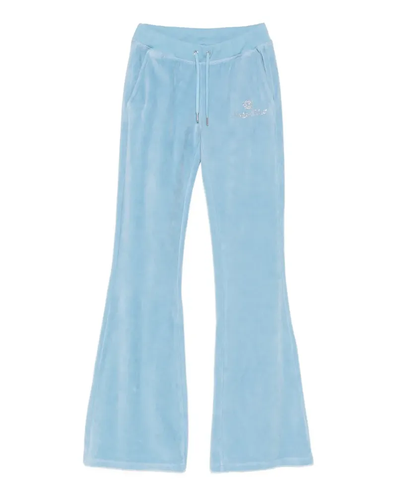 SPORTY & RICH logo-embellished track pants - Blau Blau