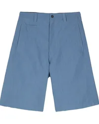 Kitsuné Bermudas mit Logo-Patch Blau