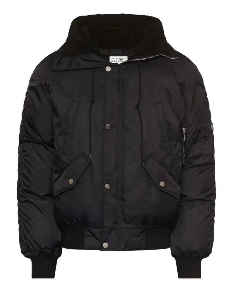 Maison Margiela hooded bomber jacket - Schwarz Schwarz