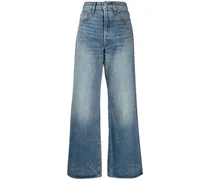 Wide-Leg-Jeans mit hohem Bund