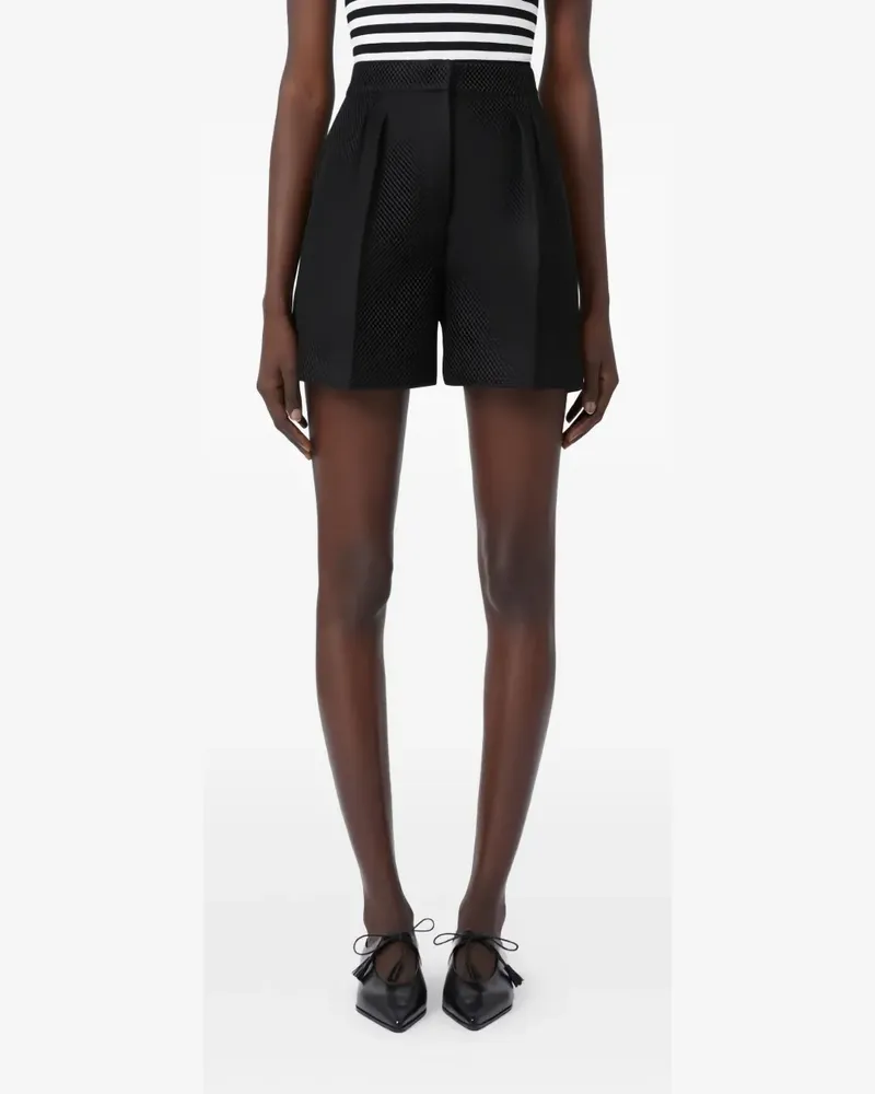 Max Mara Avena Shorts mit Falten - Schwarz Schwarz