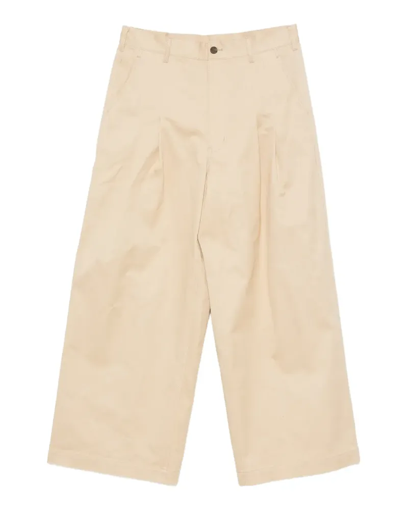 Comme des Garçons pleated wide-leg trousers - Nude Nude