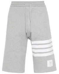 Thom Browne Kurze Jogginghose Grau