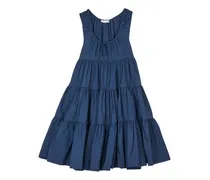 Kleid mit Knitterfalten - Blau