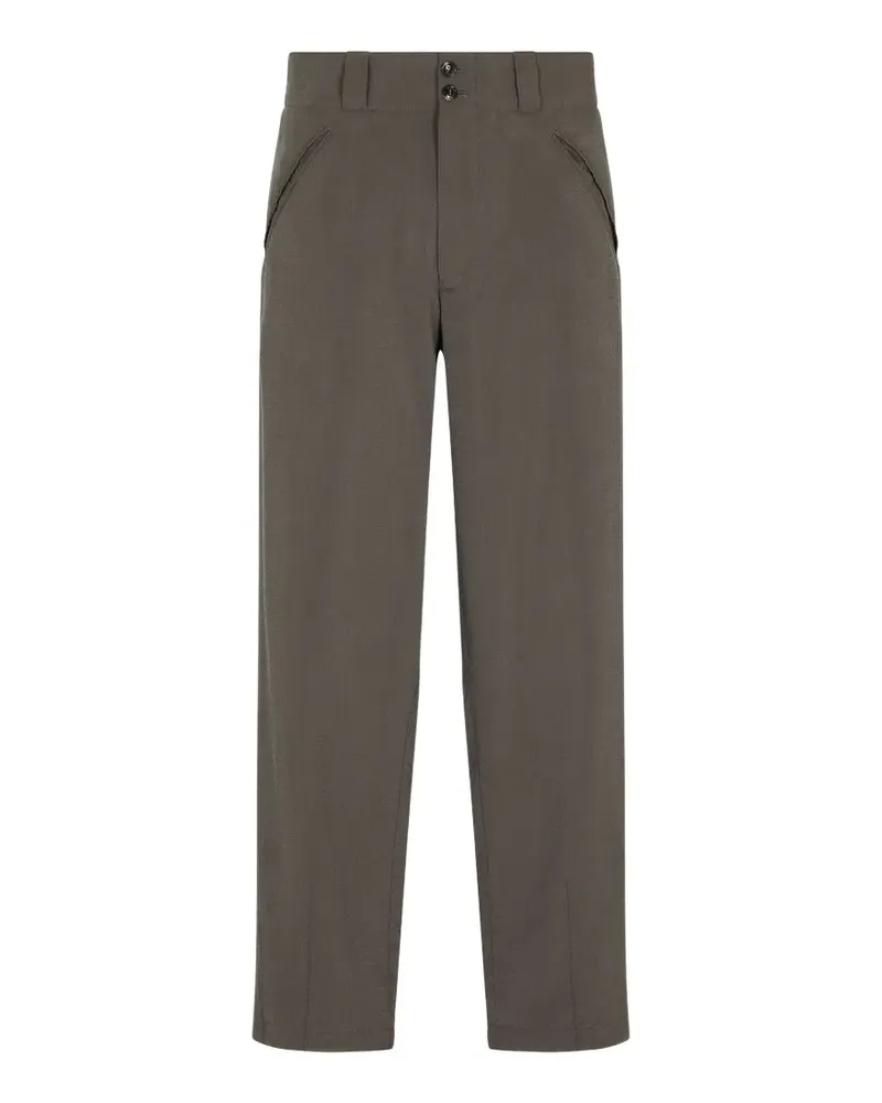 Giorgio Armani double-button tailored trousers - Grau Grau
