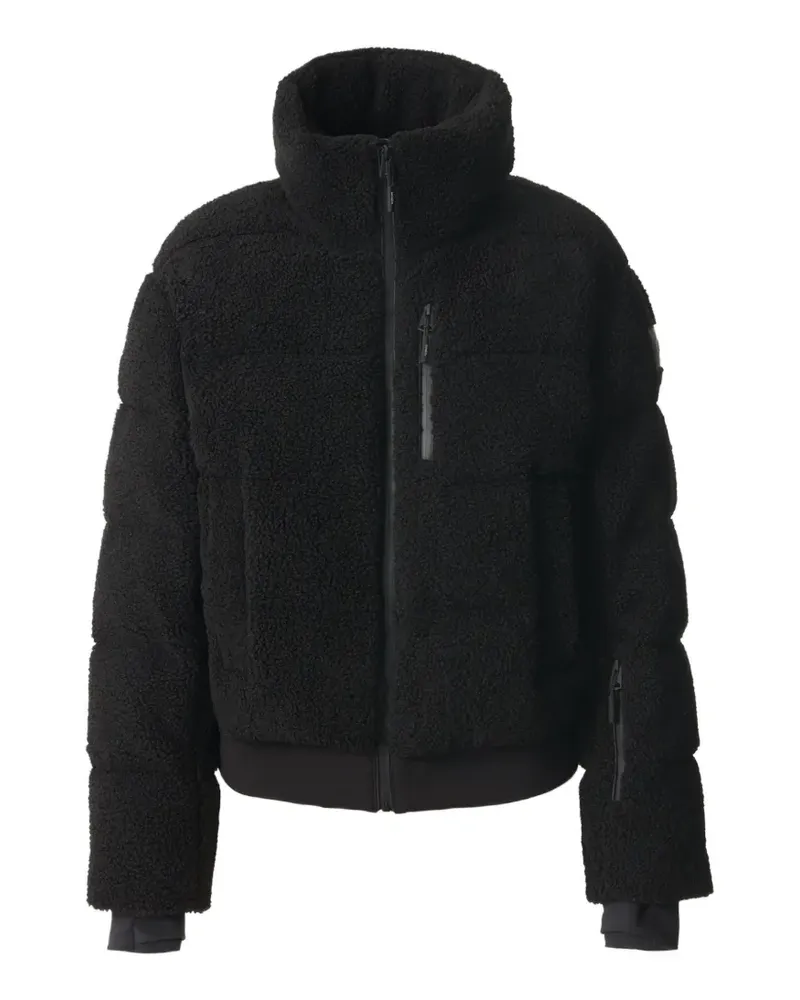 Mackage Anaya Skijacke mit Shearling-Struktur - Schwarz Schwarz