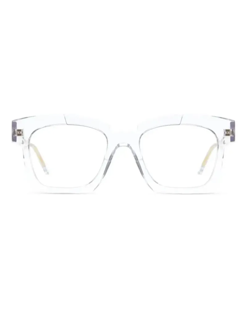 KUBORAUM K5 Brille mit eckigem Gestell - Weiß Weiß