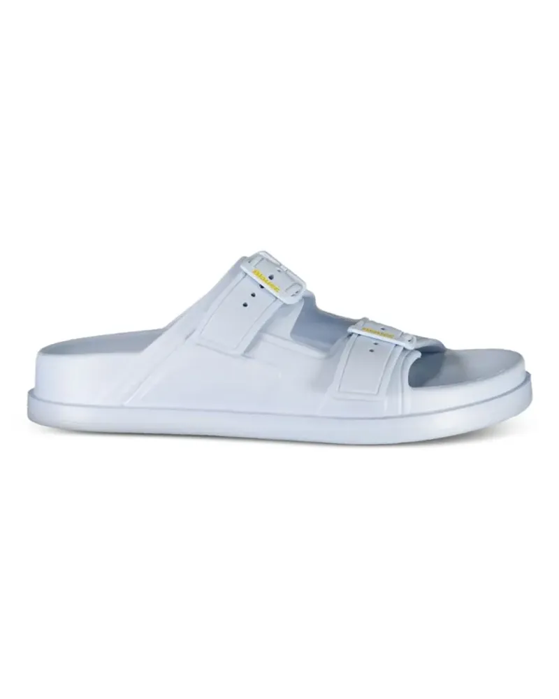 Blauer Sandalen mit Schnallenriemen Blau
