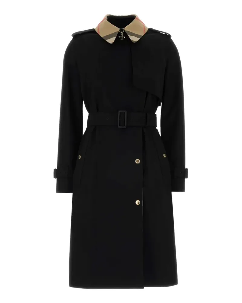 Burberry belted trench coat - Schwarz Schwarz