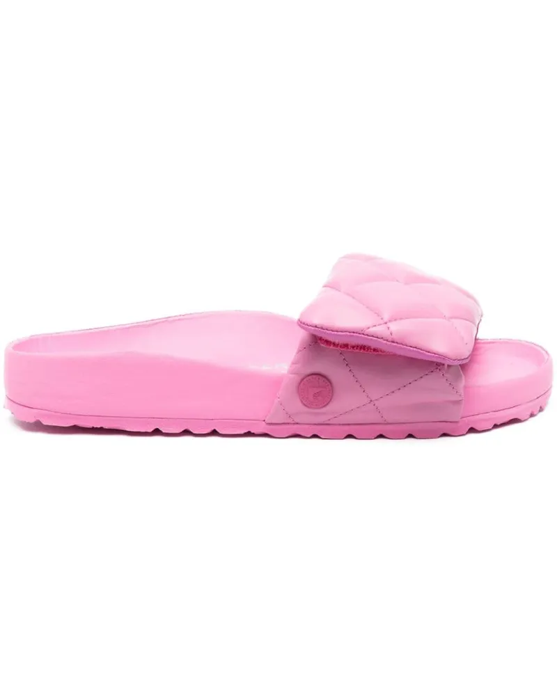 Birkenstock Gepolsterte Pantoletten - Rosa Rosa