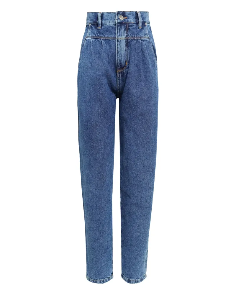 Amapô Jeans mit plissiertem Einsatz - Blau Blau