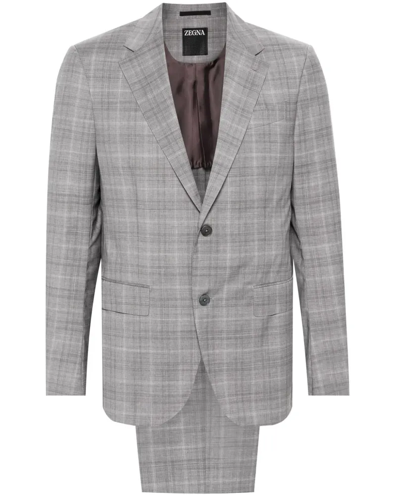 Ermenegildo Zegna Karierter Anzug - Grau Grau