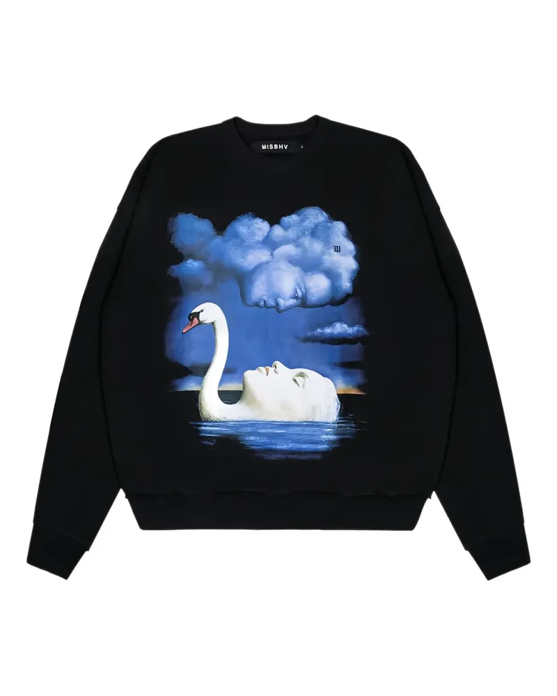 MISBHV La Donna Del Lago Pullover mit grafischem Print - Schwarz Schwarz