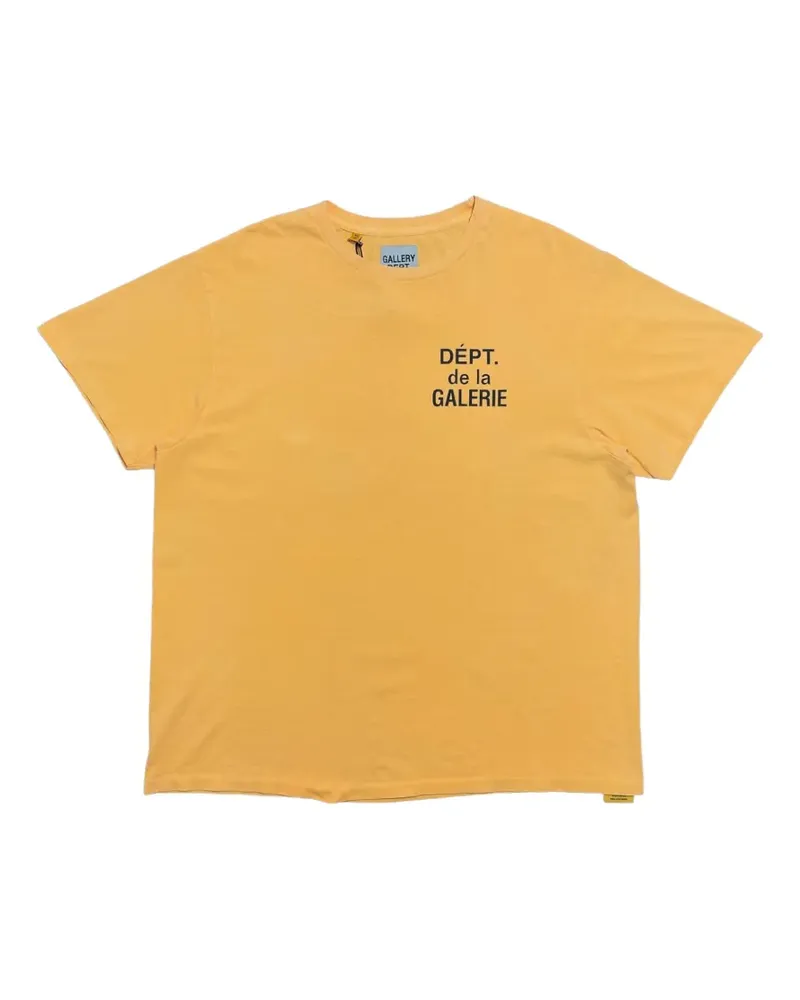 GALLERY DEPT. logo-print short-sleeves T-shirt - Orange Orange