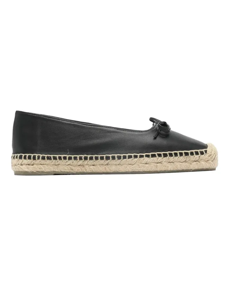 Castañer bow detail flat espadrilles - Schwarz Schwarz