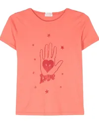 Mother T-Shirt mit grafischem Print Orange