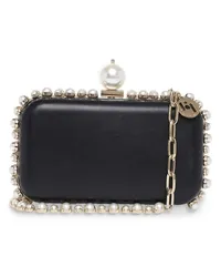 Rosantica Urania Perla Clutch aus Satin Schwarz