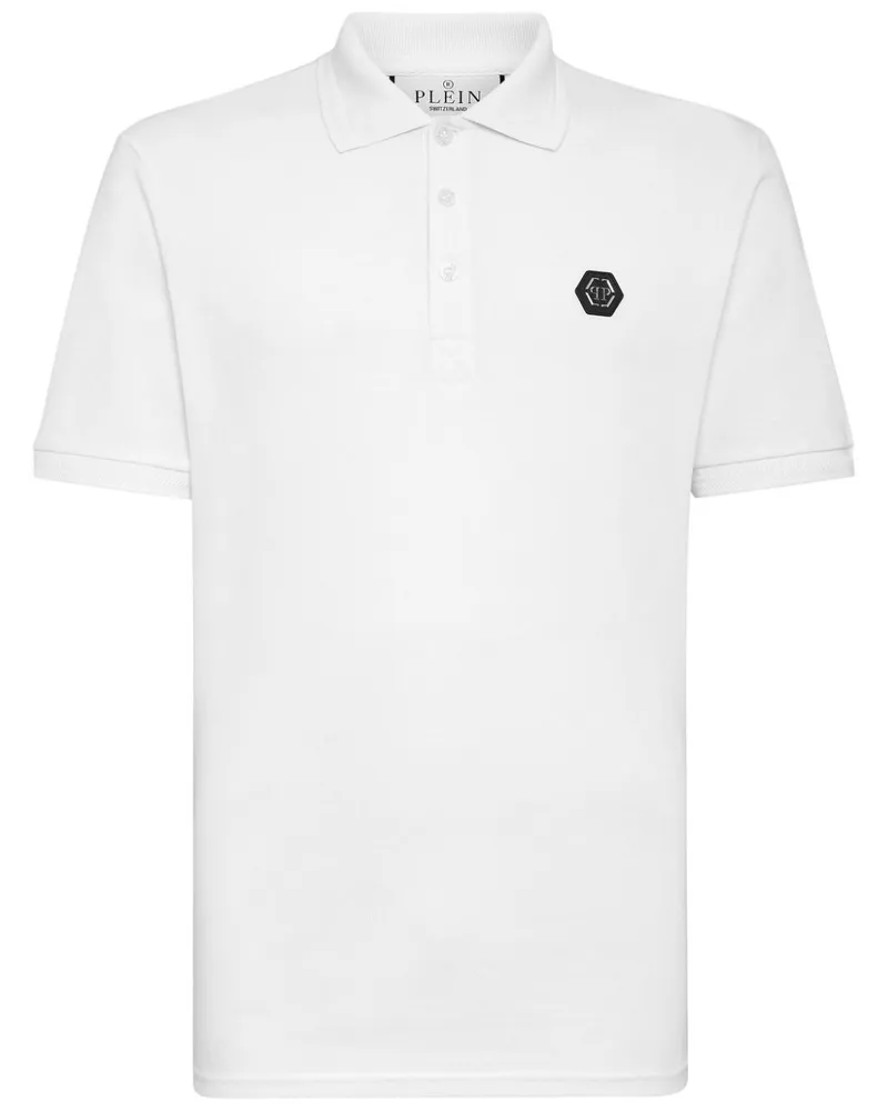Philipp Plein Poloshirt mit Logo-Print - Weiß Weiß