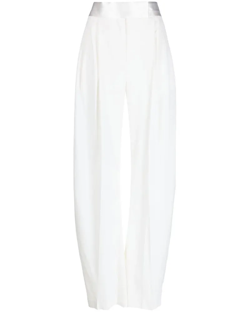 ATTICO Tapered-Hose aus Seide - Nude Nude