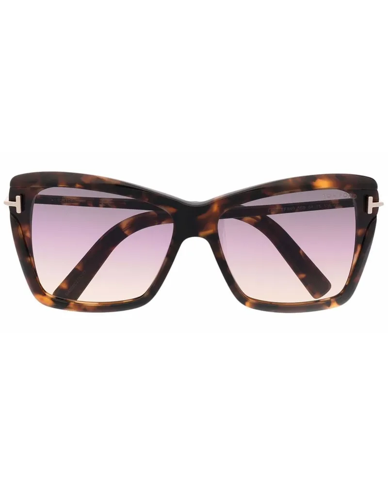 Tom Ford Leah TF849 Sonnenbrille - Braun Braun