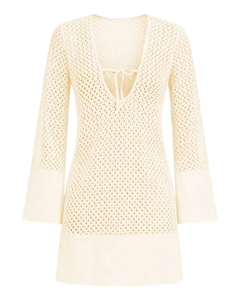 Seafolly Australia Kleid mit Glockenärmeln - Nude Nude