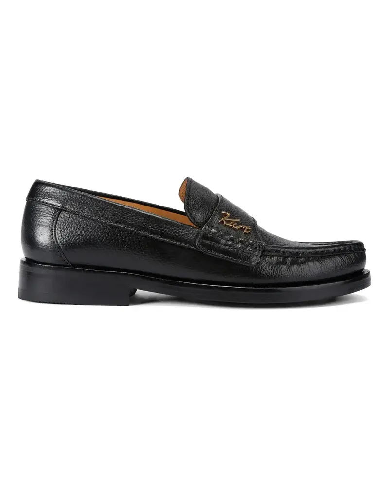 Kurt Geiger Limehouse Loafer aus gekörntem Leder - Schwarz Schwarz