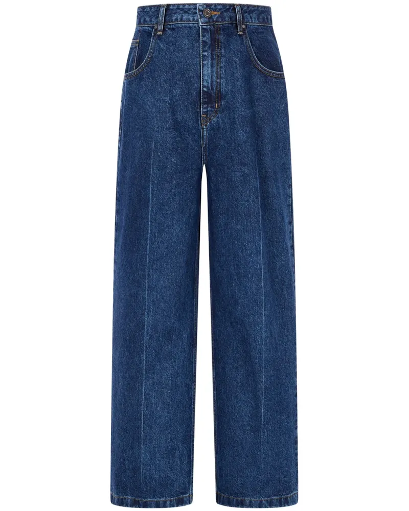 STUDIO TOMBOY Jeans mit Bügelfalten - Blau Blau
