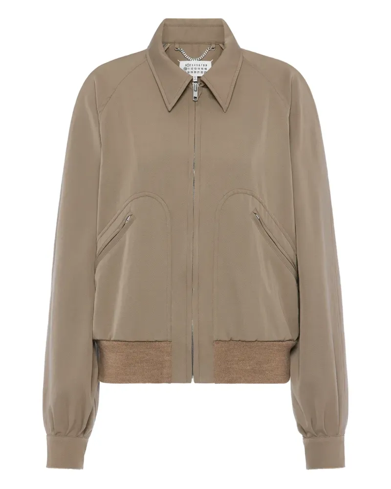 Maison Margiela Klassische Bomberjacke - Nude Nude