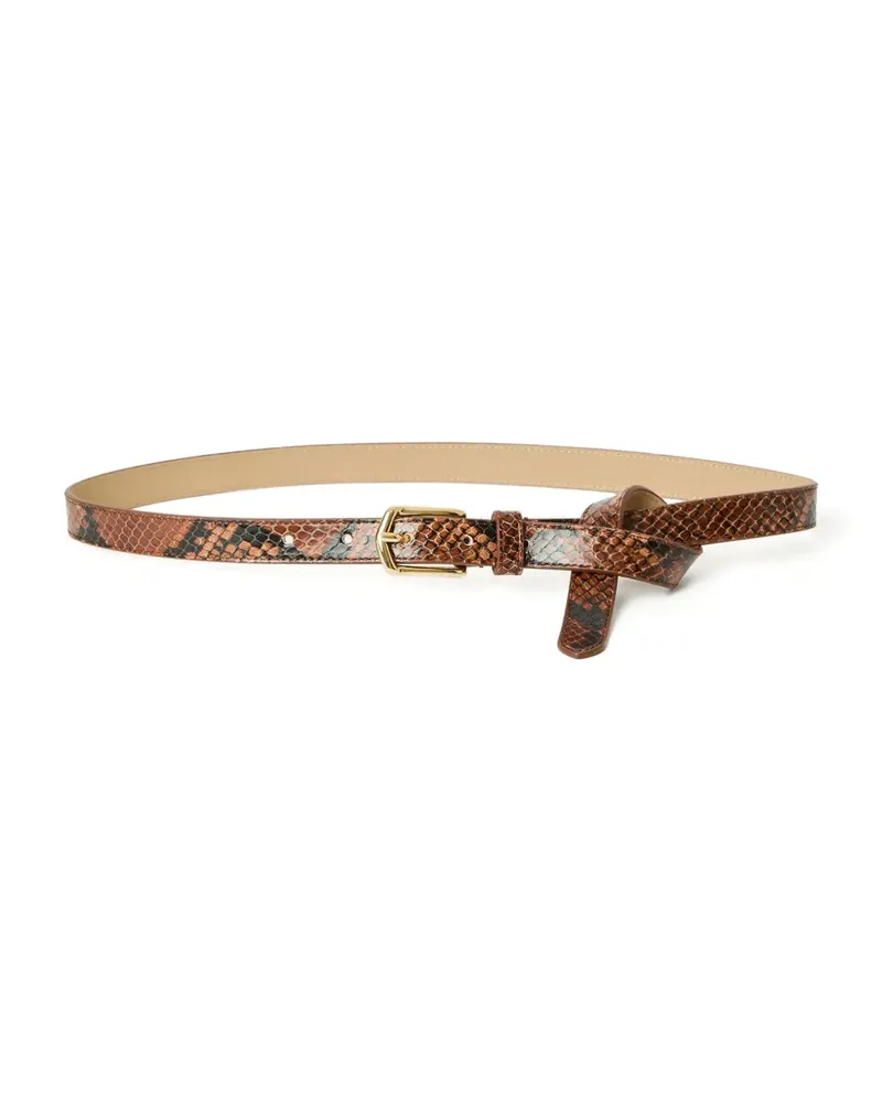 B-Low the Belt Gürtel mit Python-Print - Braun Braun