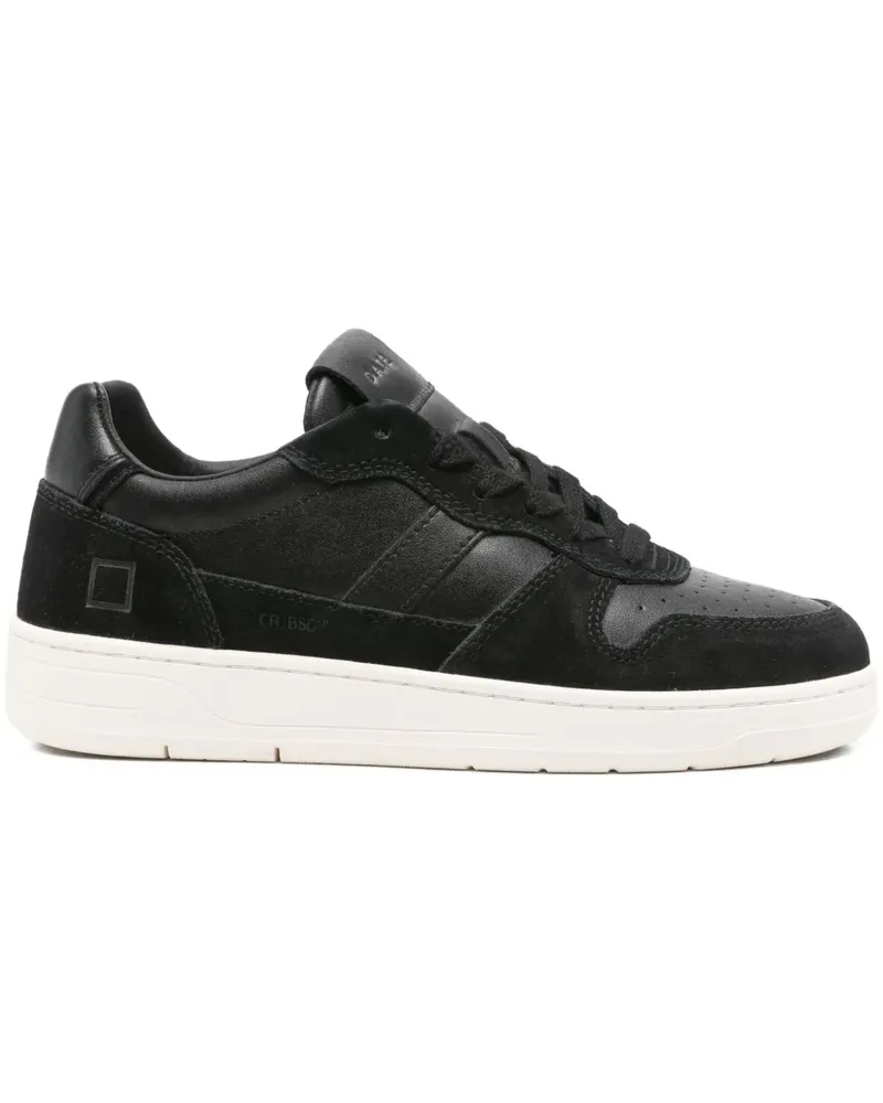 D.A.T.E. Sneakers aus Leder - Schwarz Schwarz
