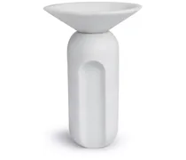 Cassius Vase aus Marmor - Weiß