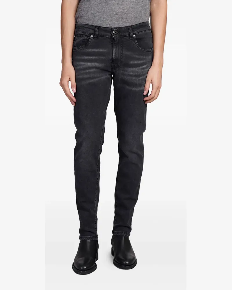 Salvatore Santoro Jeans mit Logo-Patch - Schwarz Schwarz
