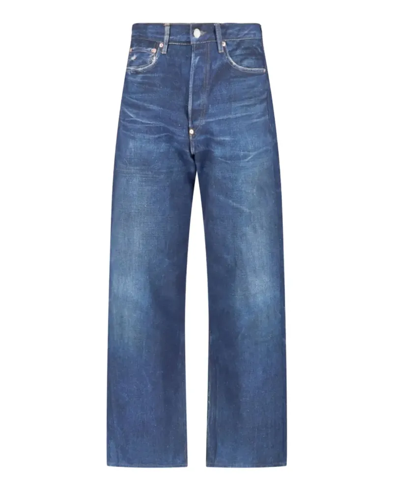 Junya Watanabe faded-effect jeans - Blau Blau