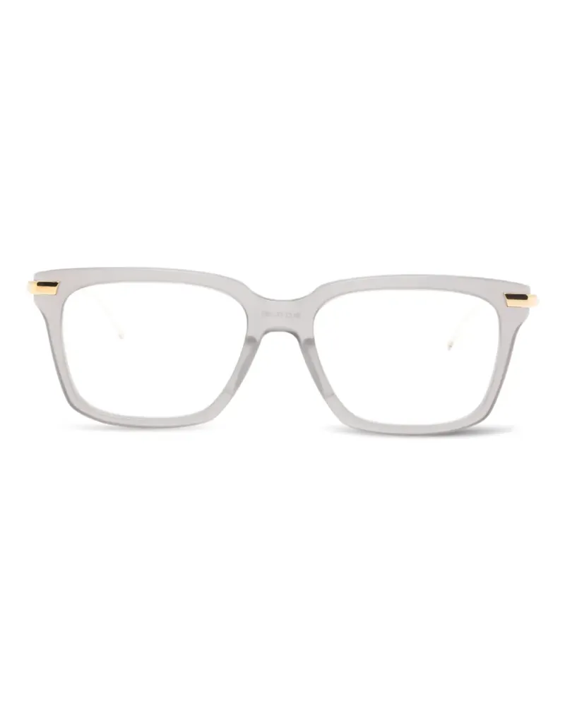 Thom Browne Brille mit eckigem Gestell - Grau Grau