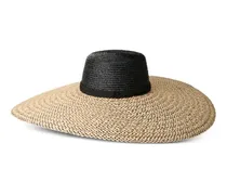 Klassischer Strohhut - Schwarz