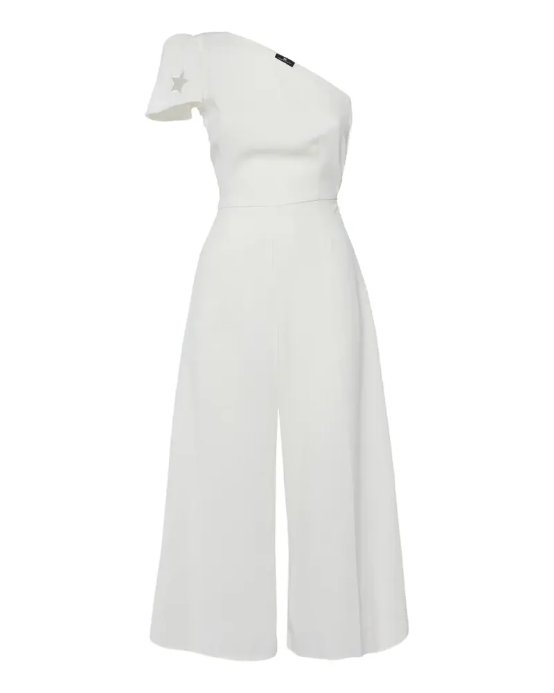 Elisabetta Franchi crepe one-shoulder jumpsuit - Weiß Weiß