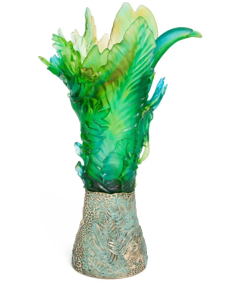 Daum Prestige Tropical Borneo Vase - Gold Gold